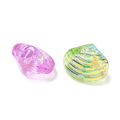 Ocean Theme Electroplate Transparent Glass Beads GL-CBA9C2A-01A-1