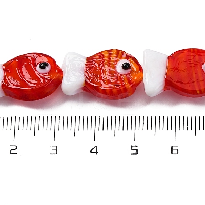 Handmade Lampwork Beads Strands LAMP-G154-07M-1