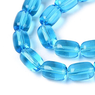 Transparent Glass Beads Strands GLAA-T028-14T-A02-1