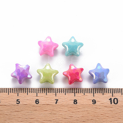 Opaque Acrylic Beads X-TACR-S153-36I-1