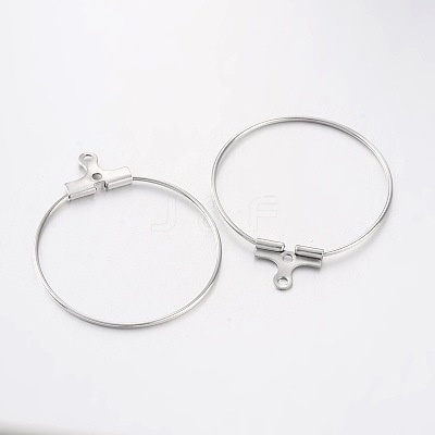 Rack Plating Brass Ring Hoop Earrings X-KK-L125-01P-1