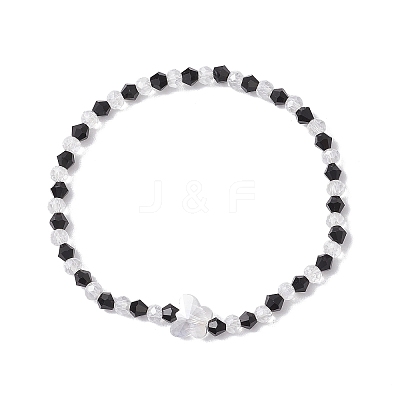 2Pcs Glass Beads Stretch Bracelets for Women BJEW-JB11395-1