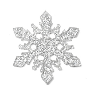 Christmas Themed Acrylic Big Pendants OACR-L018-13B-1