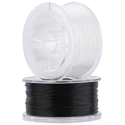 2 Boxs 2 Colors Round Elastic Crystal String EW-SC0001-02-1