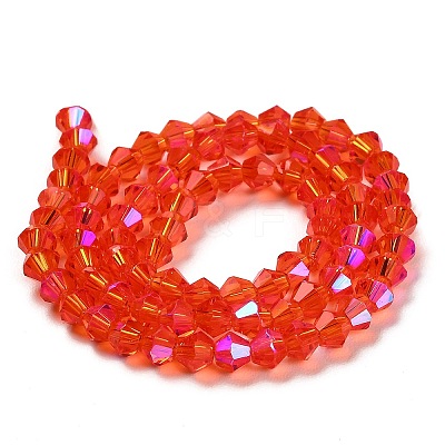 Transparent Electroplate Glass Beads Strands LS-GLAA-F029-2mm-D14-1