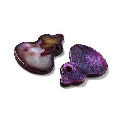 Dyed Natural Freshwater Shell Pendants BSHE-G034-11C-1