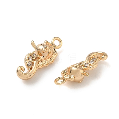 Ocean Style Brass Micro Pave Cubic Zirconia Pendants KK-A280-01A-G-1