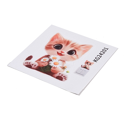 Animals PVC Waterproof Self Adhesive Stickers STIC-K001-04D-1