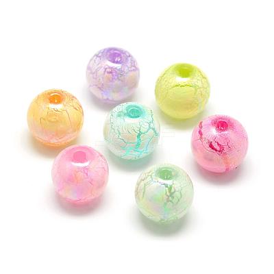 Spray Painted Acrylic Beads MACR-S824-14mm-1
