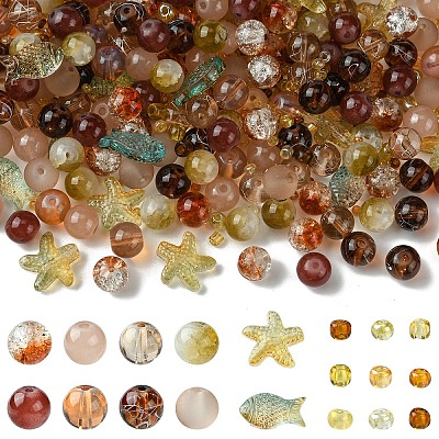 Mixed Styles Glass Beads GLAA-YW0003-73A-1