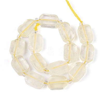 Natural Lemon Quartz(Heated) Beads Strands G-C098-A27-01-1