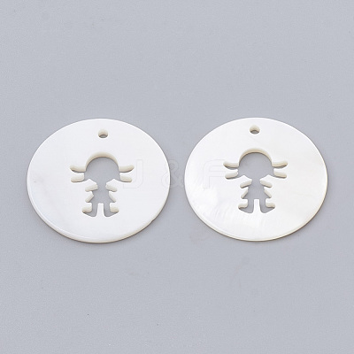 Freshwater Shell Pendants X-SHEL-N020-10-1
