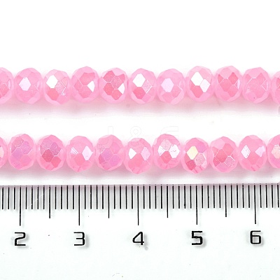 Baking Electroplate Glass Beads Strands LS-DGLA-A039-J10mm-B16-1