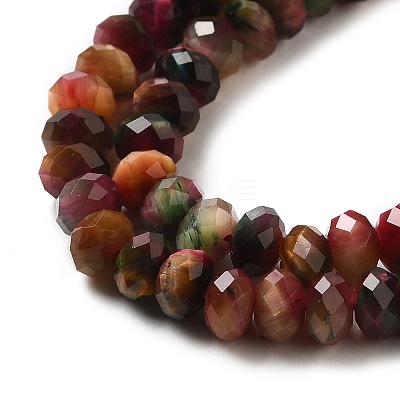 Natural Rainbow Tiger Eye Beads Strands G-NH0002-D03-02-1