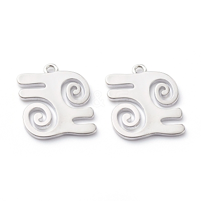 Brass Pendants KK-Z010-08P-1