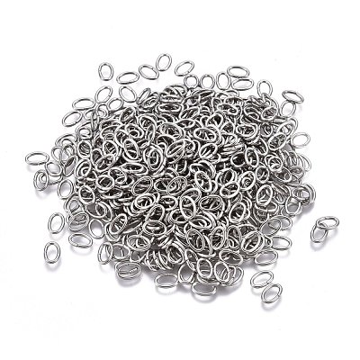 Tarnish Resistant 304 Stainless Steel Open Jump Rings STAS-F250-11P-M-1