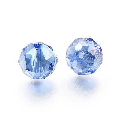 Electroplate Transparent Round Glass Beads GL-CBA6A73-AB06-1