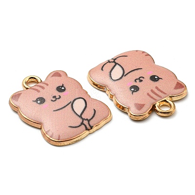 Printed Alloy Pendants ENAM-L042-07G-04-1