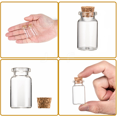 Glass Jar Glass Bottles X5-AJEW-H004-7-1-1