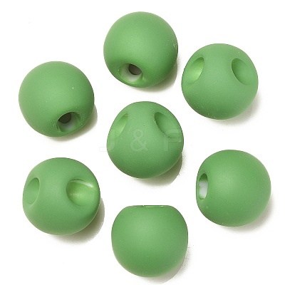 Rubberized Acrylic Beads OACR-G012-05H-1