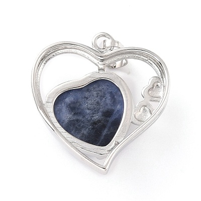 Natural Sodalite Pendants G-C236-01G-P-RS-1