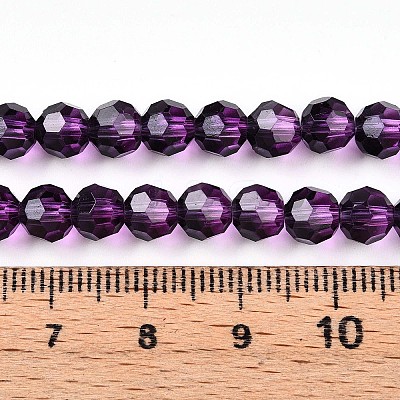 Baking Paint Transparent Glass Beads X1-DGLA-A035-T6mm-A09-1
