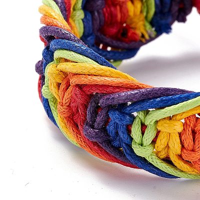 Rainbow Pride Bracelet LS-BJEW-F424-01-1