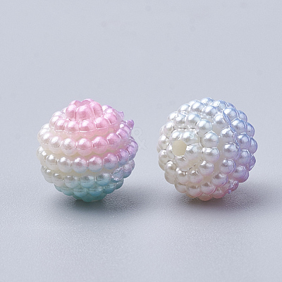 Imitation Pearl Acrylic Beads OACR-T004-12mm-11-1