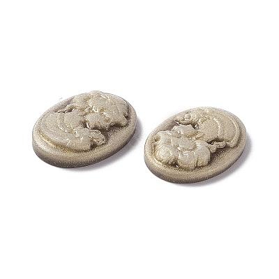 Cameos Opaque Resin Cabochons X-RESI-C016-01A-1