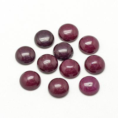 Natural White Jade Cabochons G-R416-12mm-09-1