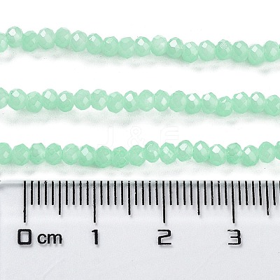 Baking Paint Imitation Jade Glass Bead Strands DGLA-A034-J2MM-A22-1