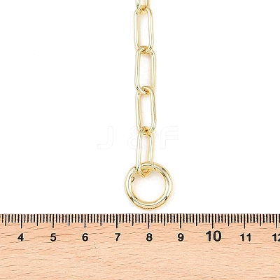Brass Paperclip Chain Y Lariat Necklaces NJEW-H087-06E-G-1