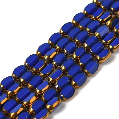 Electroplate Glass Beads Strands EGLA-P061-02A-M-1