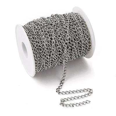Tarnish Resistant 304 Stainless Steel Curb Chains CHS-Q001-22-1