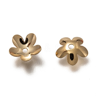 304 Stainless Steel Bead Caps X-STAS-H130-28G-1