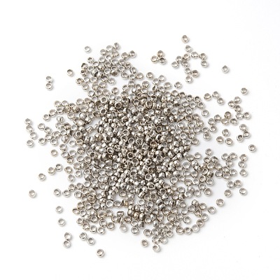 Brass Crimp Beads X-KK-L020-P-1