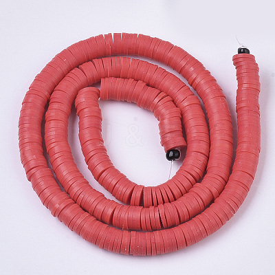 Handmade Polymer Clay Beads LS-CLAY-R067-3.0mm-30-1
