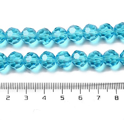 Transparent Glass Beads EGLA-A035-T10mm-D08-1