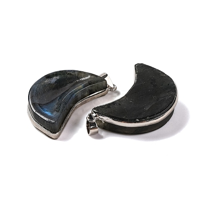 Natural Labradorite Pendants G-B085-16P-1