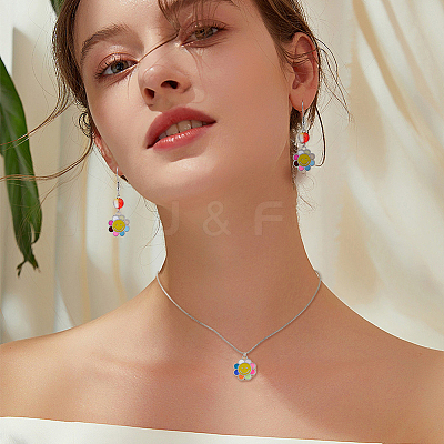 80Pcs 4 Colors  Alloy Enamel Charms FIND-DC0003-44-1