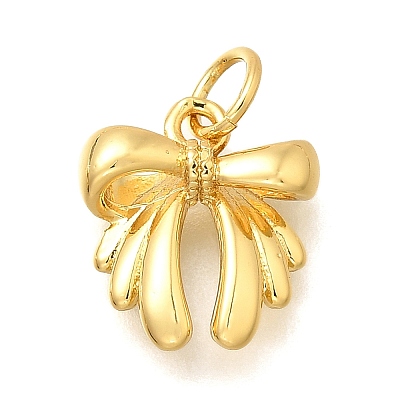 Bowknot Brass Charms KK-S508-30G-1