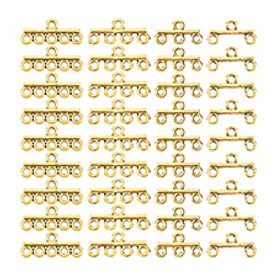 80Pcs 4 Styles Alloy Chandelier Component Links FIND-PH0022-78AG-1