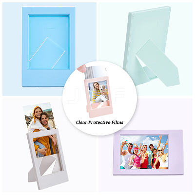 7Pcs 7 Colors Acrylic 3-inch Instant Camera Photo Frame AJEW-CP0011-28A-1