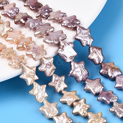 Natural Baroque Keshi Pearl Beads Strands PEAR-S020-Z03-02B-1