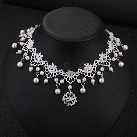 Plastic Imitation Pearl Necklace PW-WG9799F-01-1