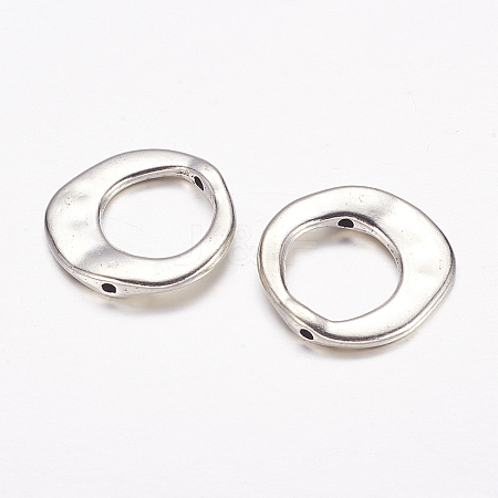 Tibetan Style Irregular Ring Bead Frames LS-LF10246Y-NF-1