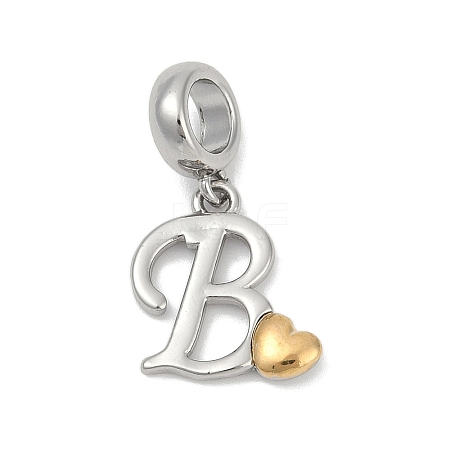 Brass European Dangle Charms LS-KK-Z097-01B-GP-1