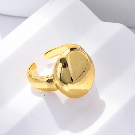 Brass Open Cuff Rings for Women LS-RJEW-G341-04G-03-1