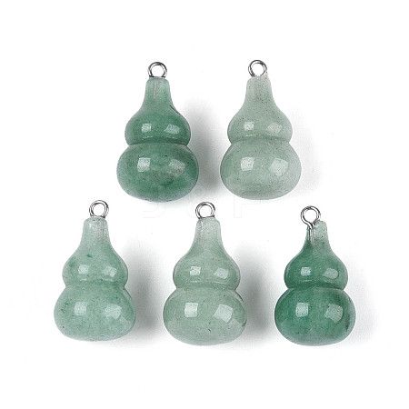 Natural Green Aventurine Pendants G-T144-73G-1