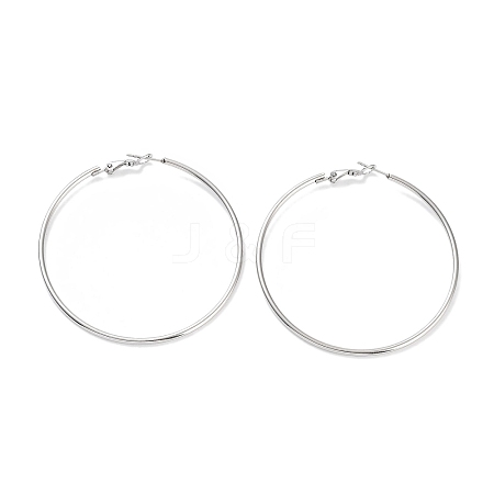 Non-Tarnish Ring 304 Stainless Steel Hoop Earrings for Women Men EJEW-B049-02G-P-1